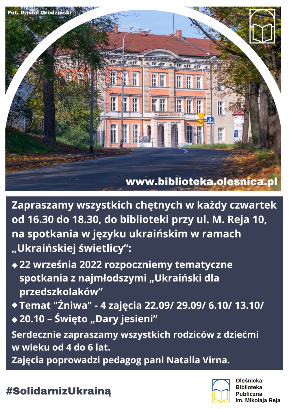 Komunikat o czwartkowych spotkaniach dla mieszkańców z Ukrainy